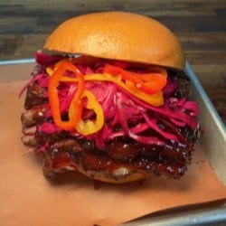 Black Cherry Brisket Sandwich.