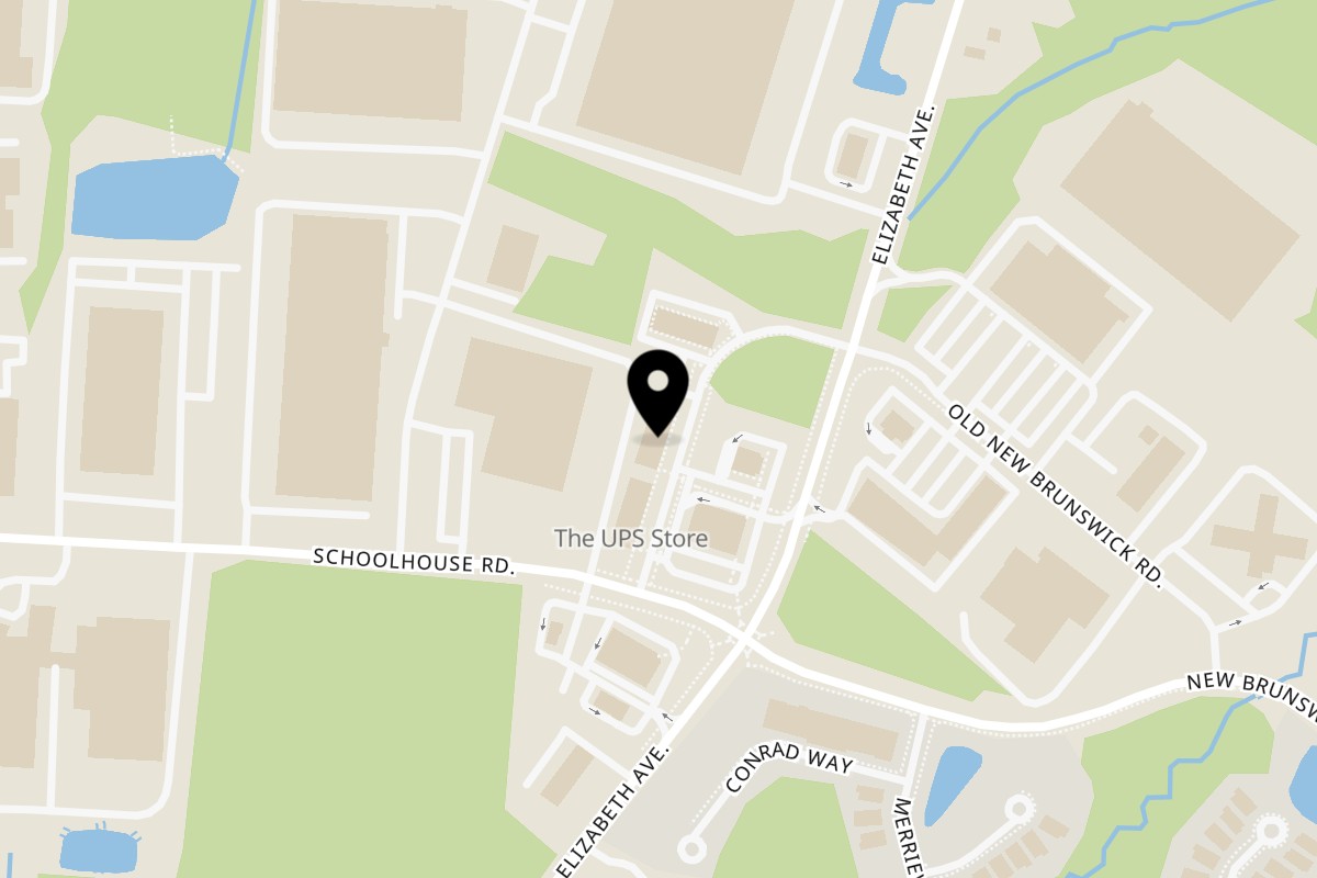 Map showing the location of Oink And Moo BBQ on 456 Elizabeth Avenue in Somerset